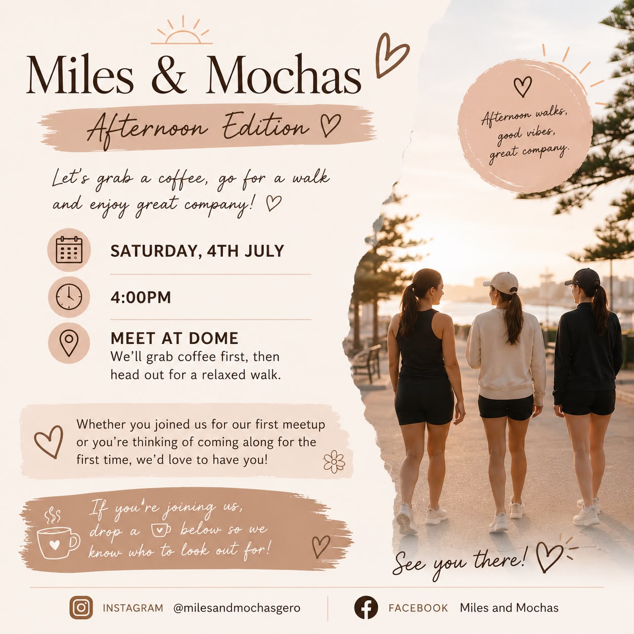 Miles & Mochas logo